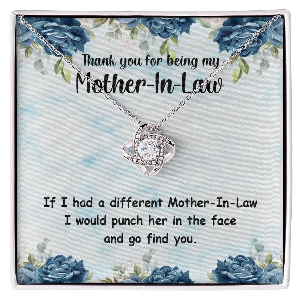 To My Mother-in-Law I Go Find You Infinity Knot Necklace Message Card-Express Your Love Gifts