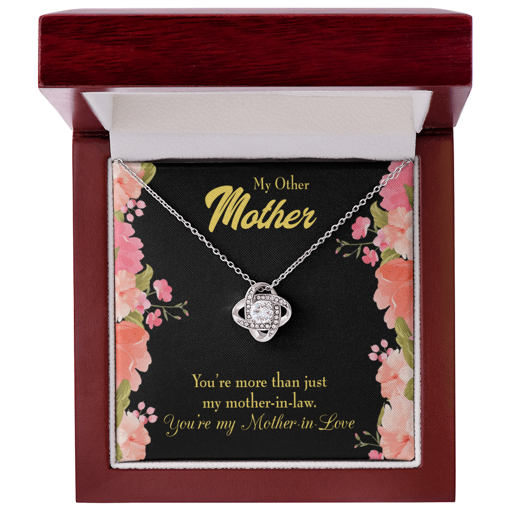 To My Mother-in-Law Not Just Mother-in-Law Infinity Knot Necklace Message Card-Express Your Love Gifts