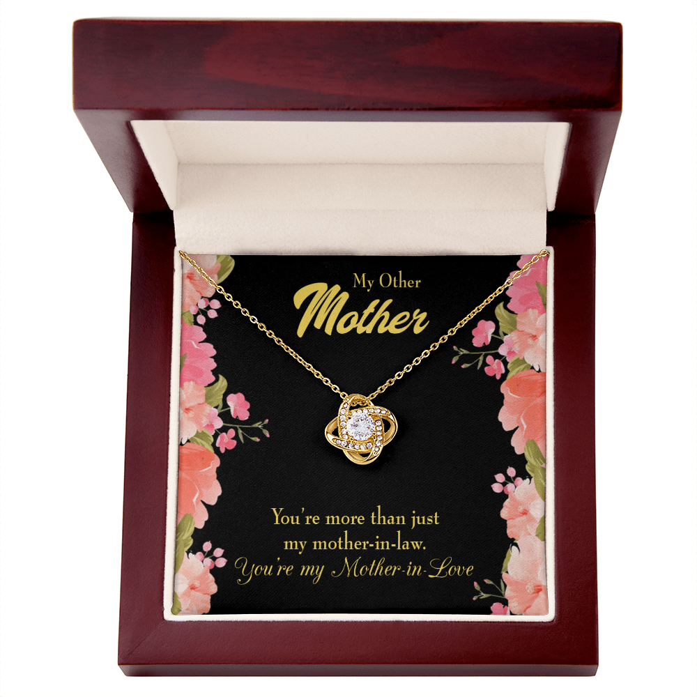 To My Mother-in-Law Not Just Mother-in-Law Infinity Knot Necklace Message Card-Express Your Love Gifts