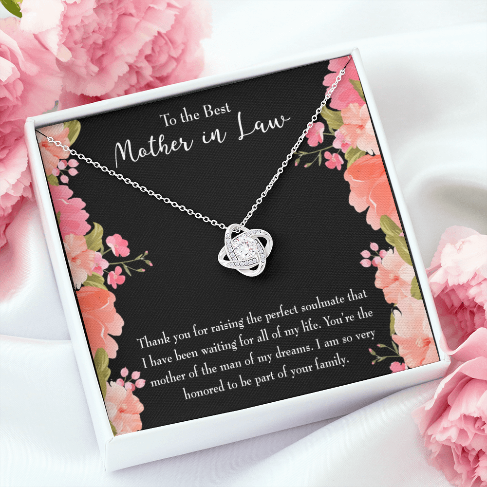 to My Mom Thank You for The Greatest Mom Infinity Knot Necklace Message Card