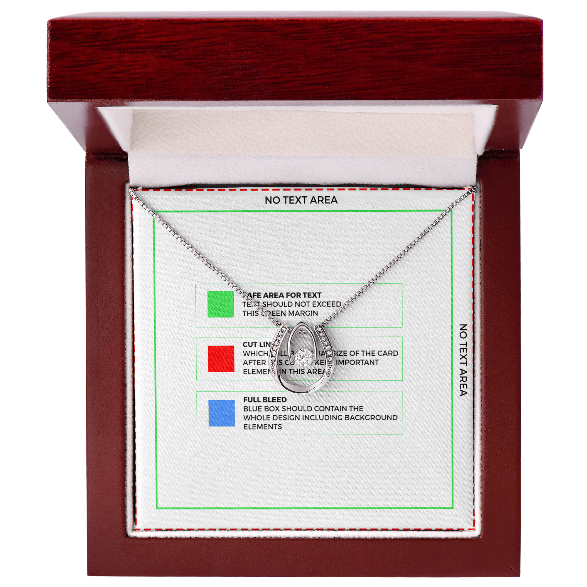 To My Mother-in-Law The Day I Married Your Son Lucky Horseshoe Necklace Message Card 14k w CZ Crystals-Express Your Love Gifts