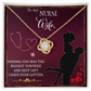 To My Nurse Wife Finding You Healthcare Medical Worker Nurse Appreciation Gift Infinity Knot Necklace Message Card-Express Your Love Gifts