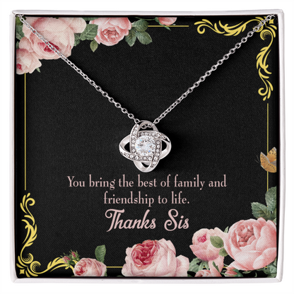 To My Mom Thank You For the Greatest Mom Infinity Knot Necklace Messag -  Express Your Love Gifts