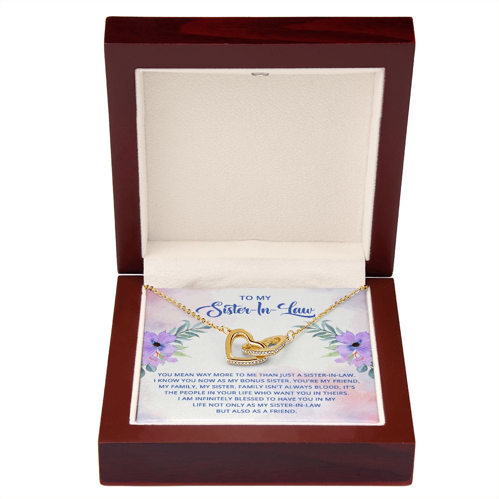 To My Sister-In-Law I Know You Now as My Bonus Sister Inseparable Necklace-Express Your Love Gifts