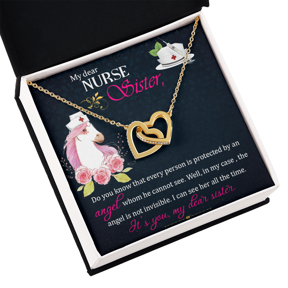 To My Sister My Dear Nurse Sister Inseparable Necklace-Express Your Love Gifts