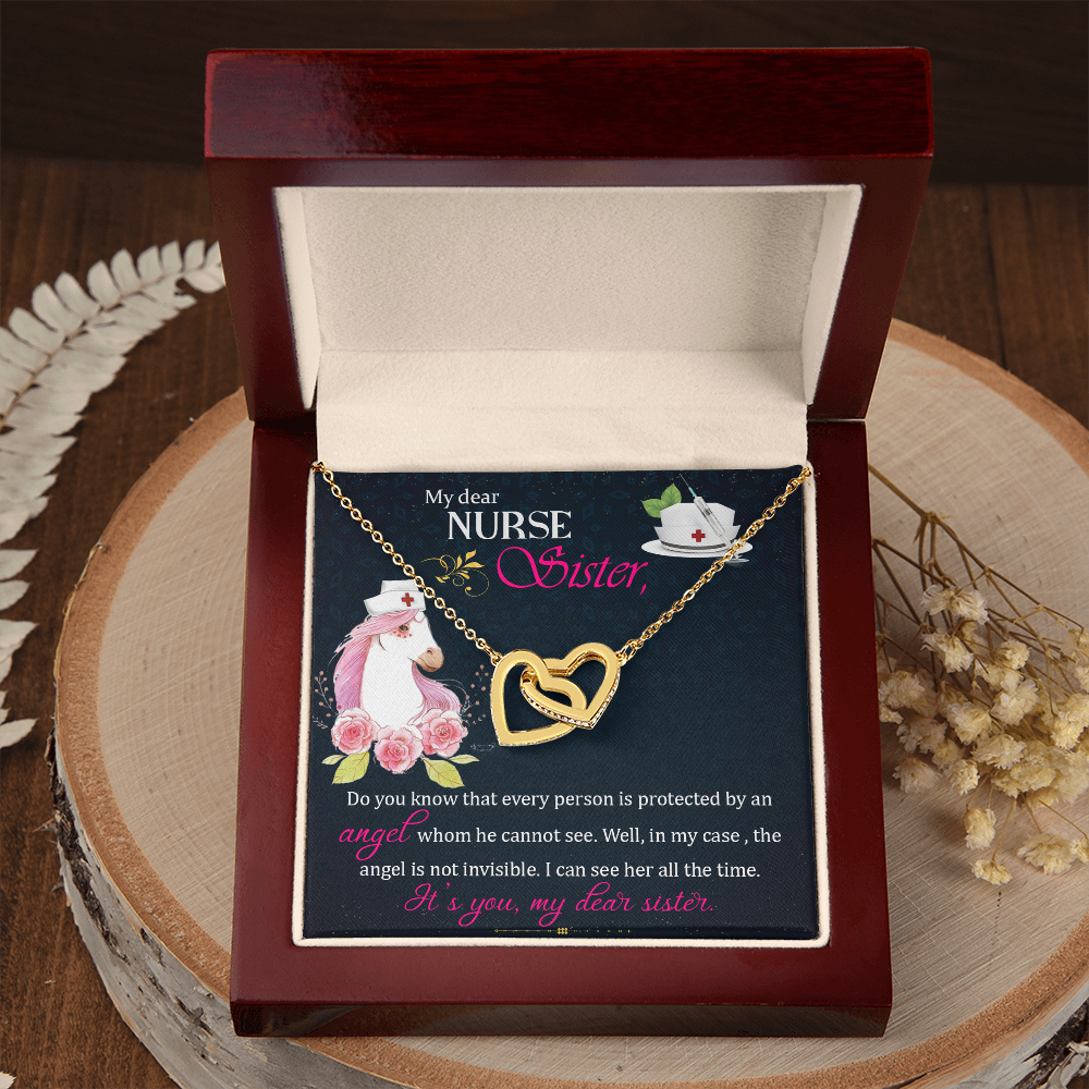 To My Sister My Dear Nurse Sister Inseparable Necklace-Express Your Love Gifts