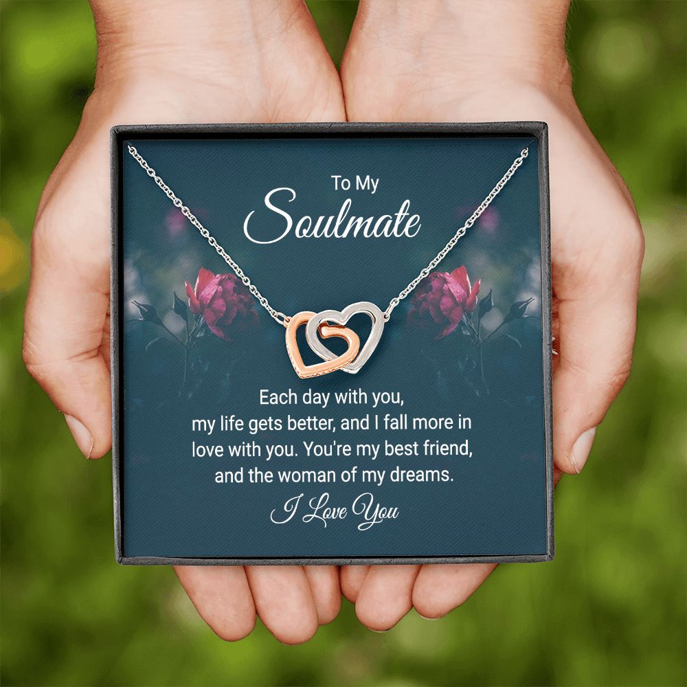 To My Soulmate Each Day With You Inseparable Necklace-Express Your Love Gifts