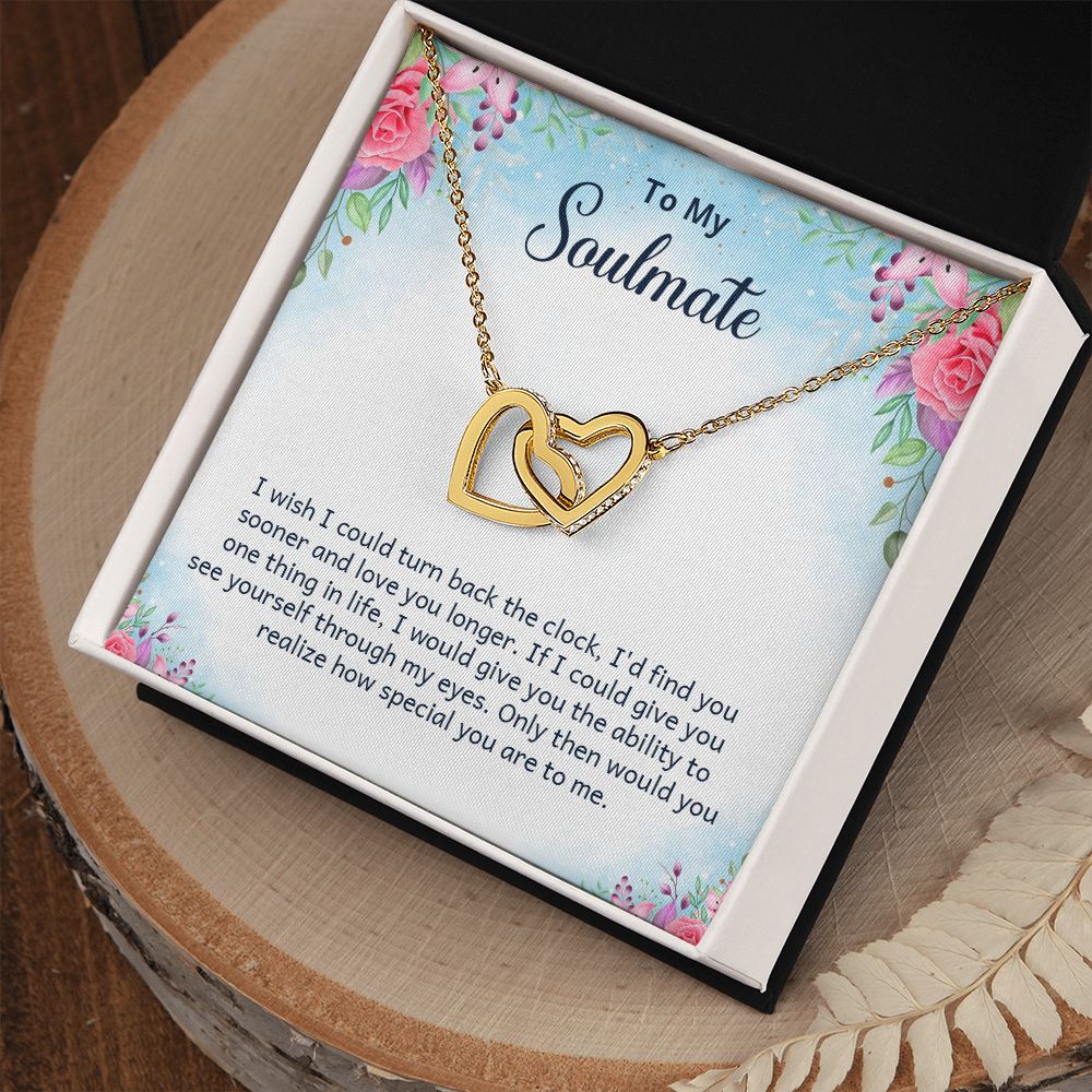 To My Soulmate I Wish I Could Turn Back Inseparable Necklace-Express Your Love Gifts