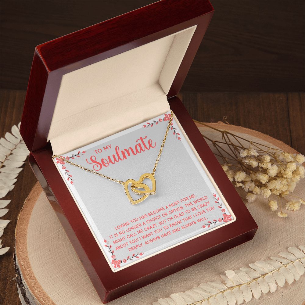 To My Soulmate Loving You Has Become a Must Inseparable Necklace-Express Your Love Gifts