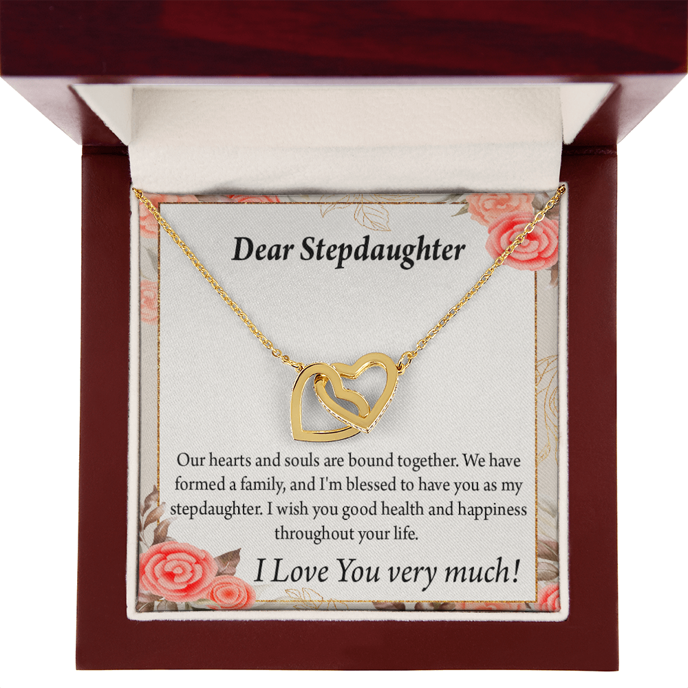 To My Stepdaughter Bound Together Inseparable Necklace-Express Your Love Gifts