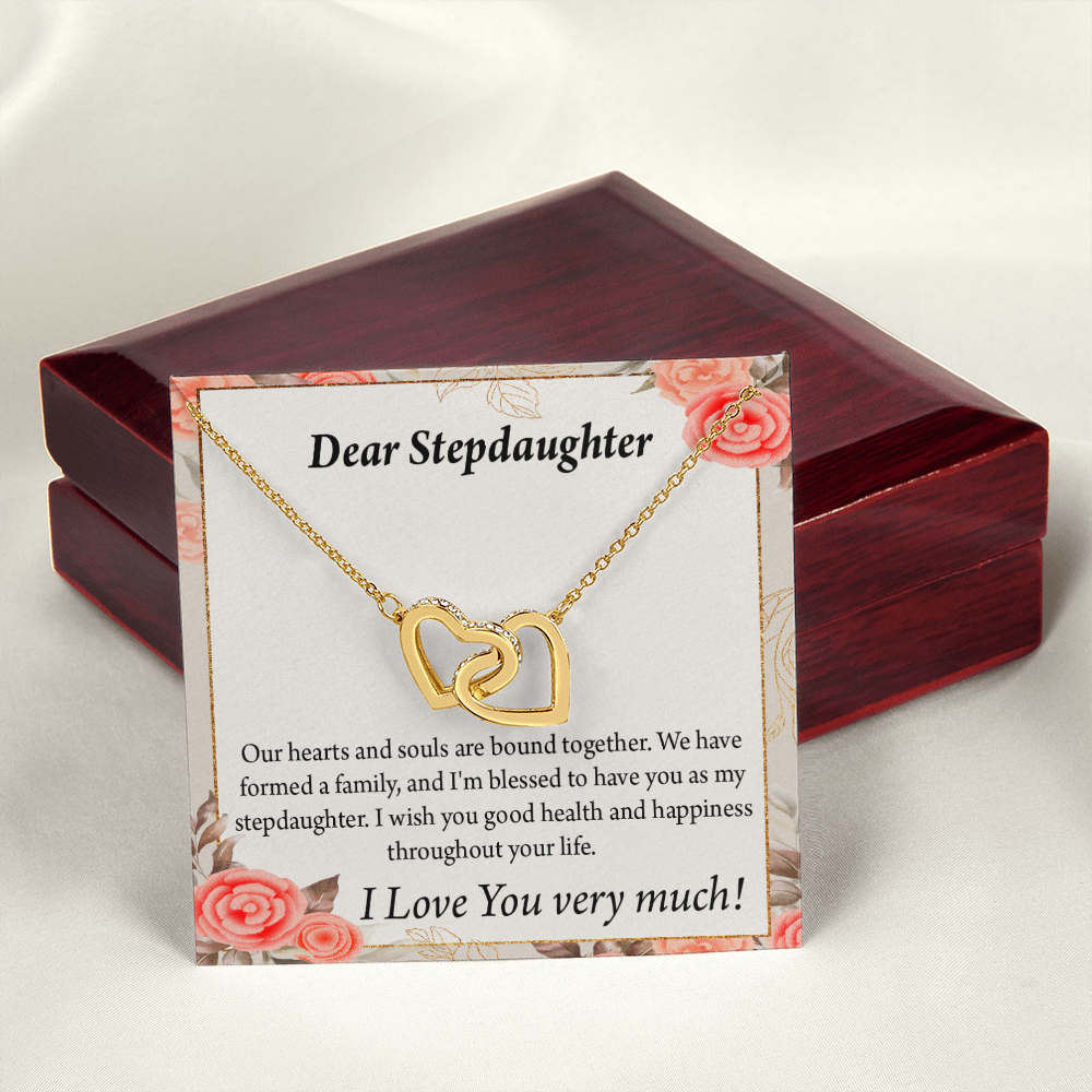 To My Stepdaughter Bound Together Inseparable Necklace-Express Your Love Gifts