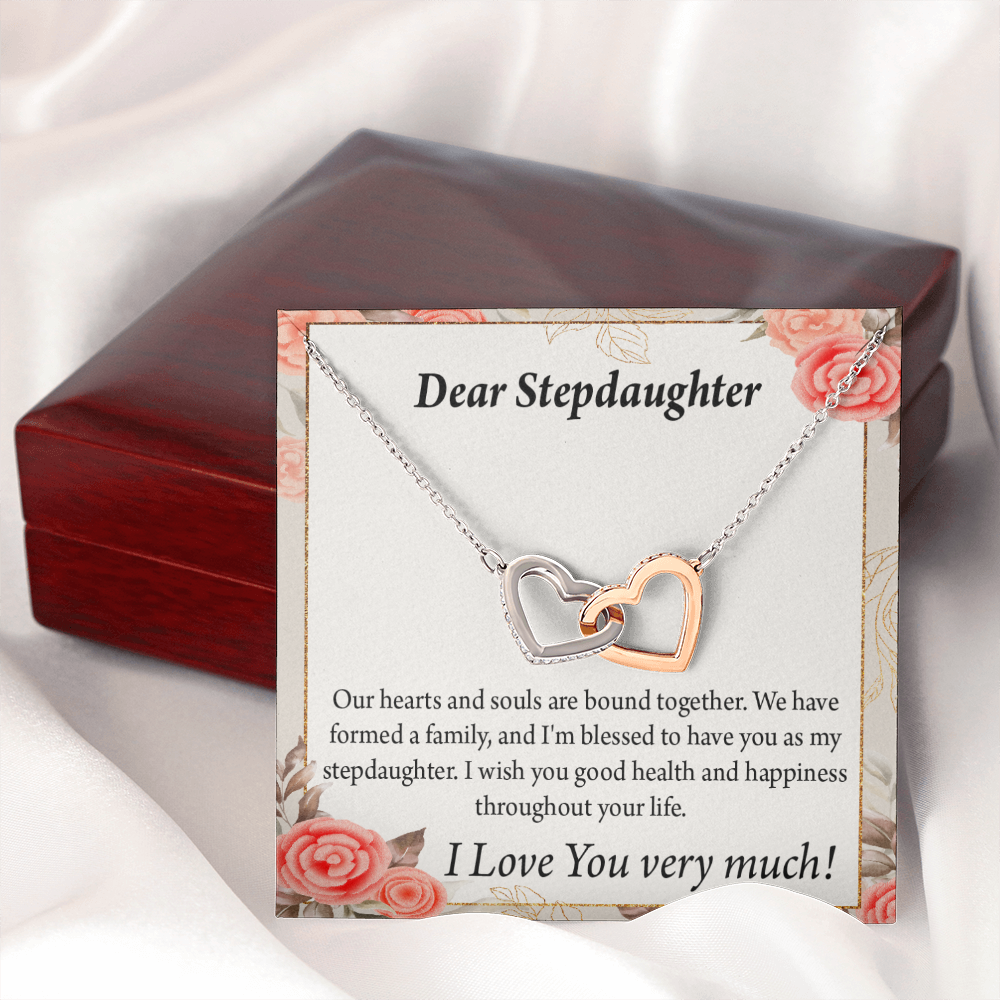 To My Stepdaughter Bound Together Inseparable Necklace-Express Your Love Gifts