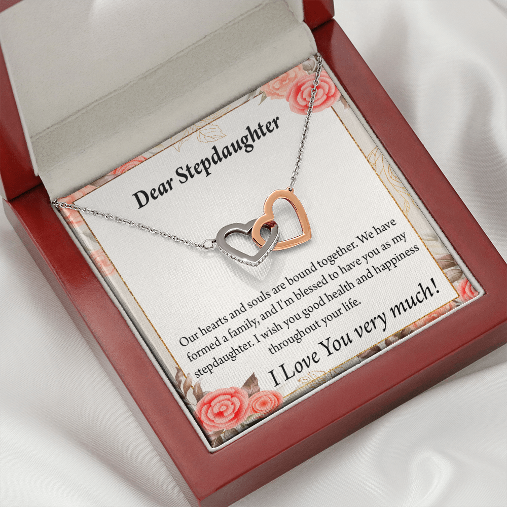 To My Stepdaughter Bound Together Inseparable Necklace-Express Your Love Gifts