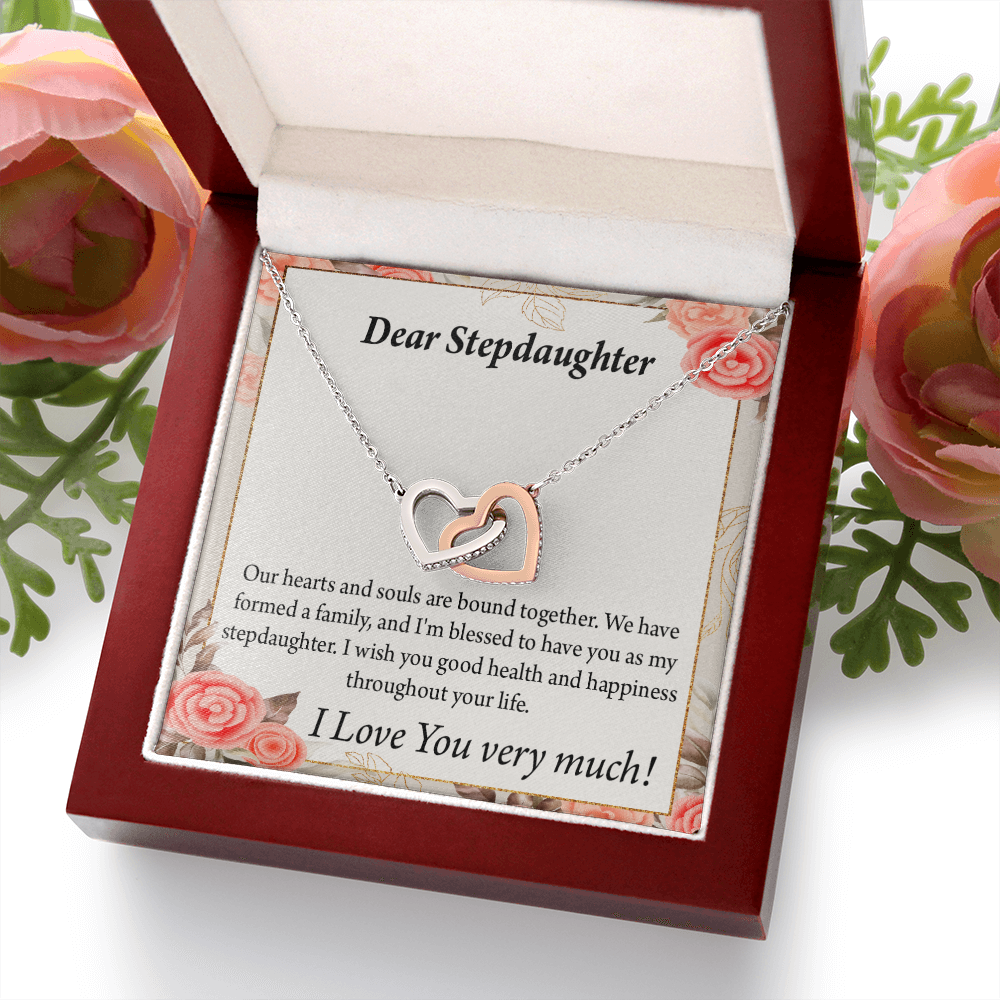 To My Stepdaughter Bound Together Inseparable Necklace-Express Your Love Gifts