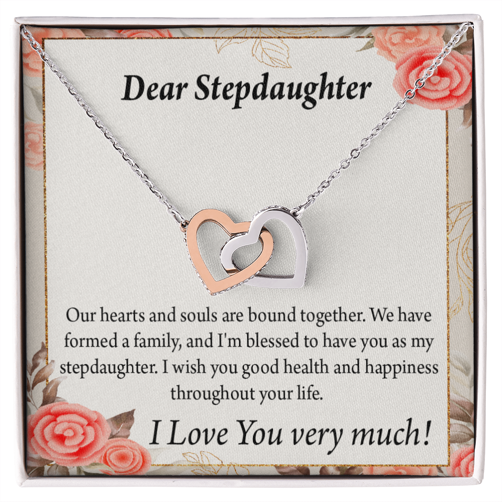 To My Stepdaughter Bound Together Inseparable Necklace-Express Your Love Gifts