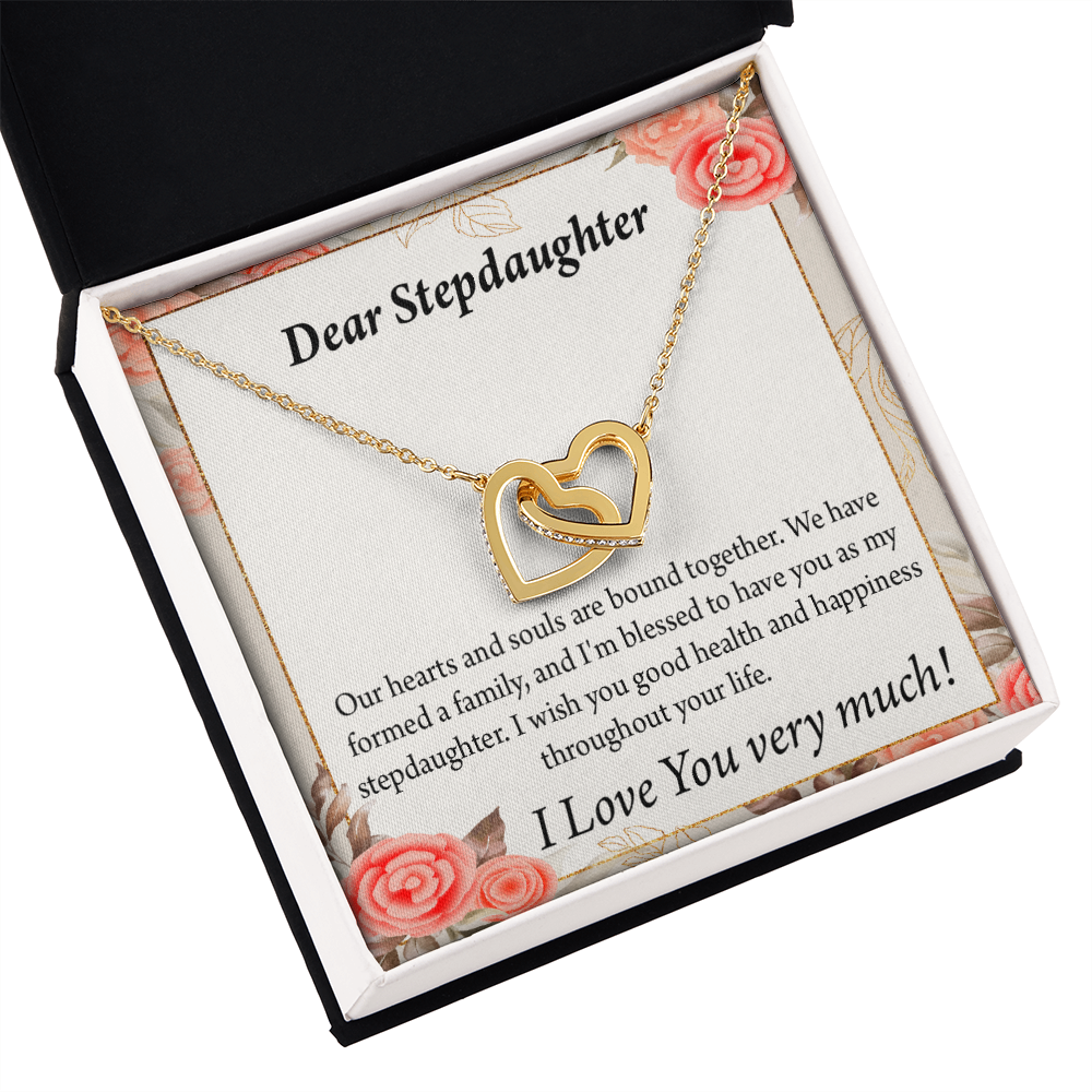 To My Stepdaughter Bound Together Inseparable Necklace-Express Your Love Gifts