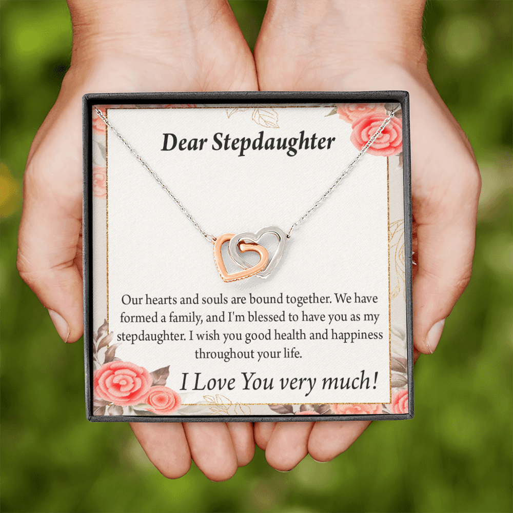 To My Stepdaughter Bound Together Inseparable Necklace-Express Your Love Gifts