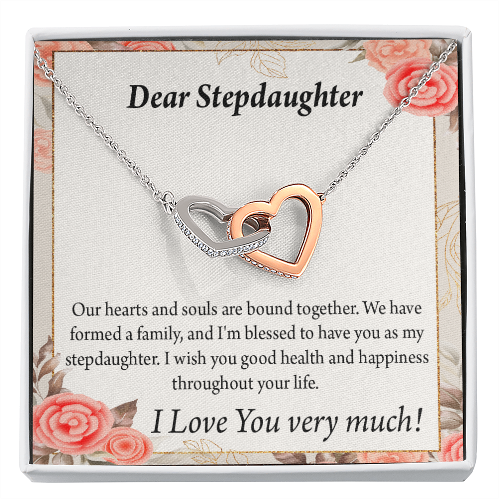 To My Stepdaughter Bound Together Inseparable Necklace-Express Your Love Gifts