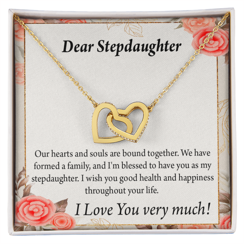 To My Stepdaughter Bound Together Inseparable Necklace-Express Your Love Gifts