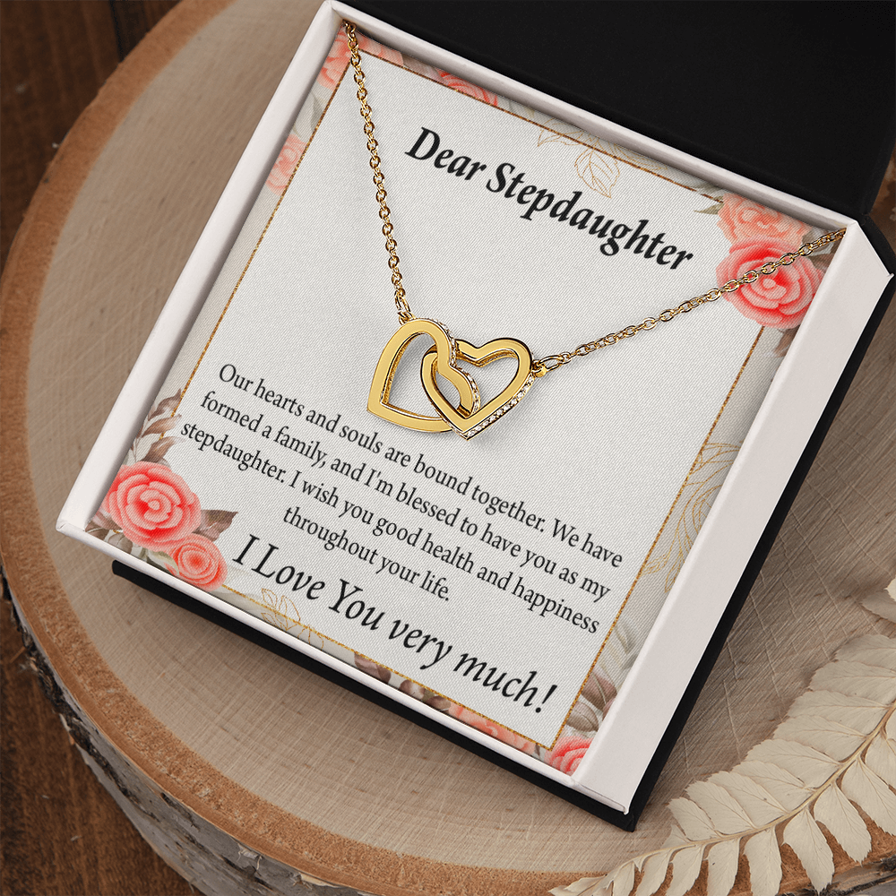 To My Stepdaughter Bound Together Inseparable Necklace-Express Your Love Gifts