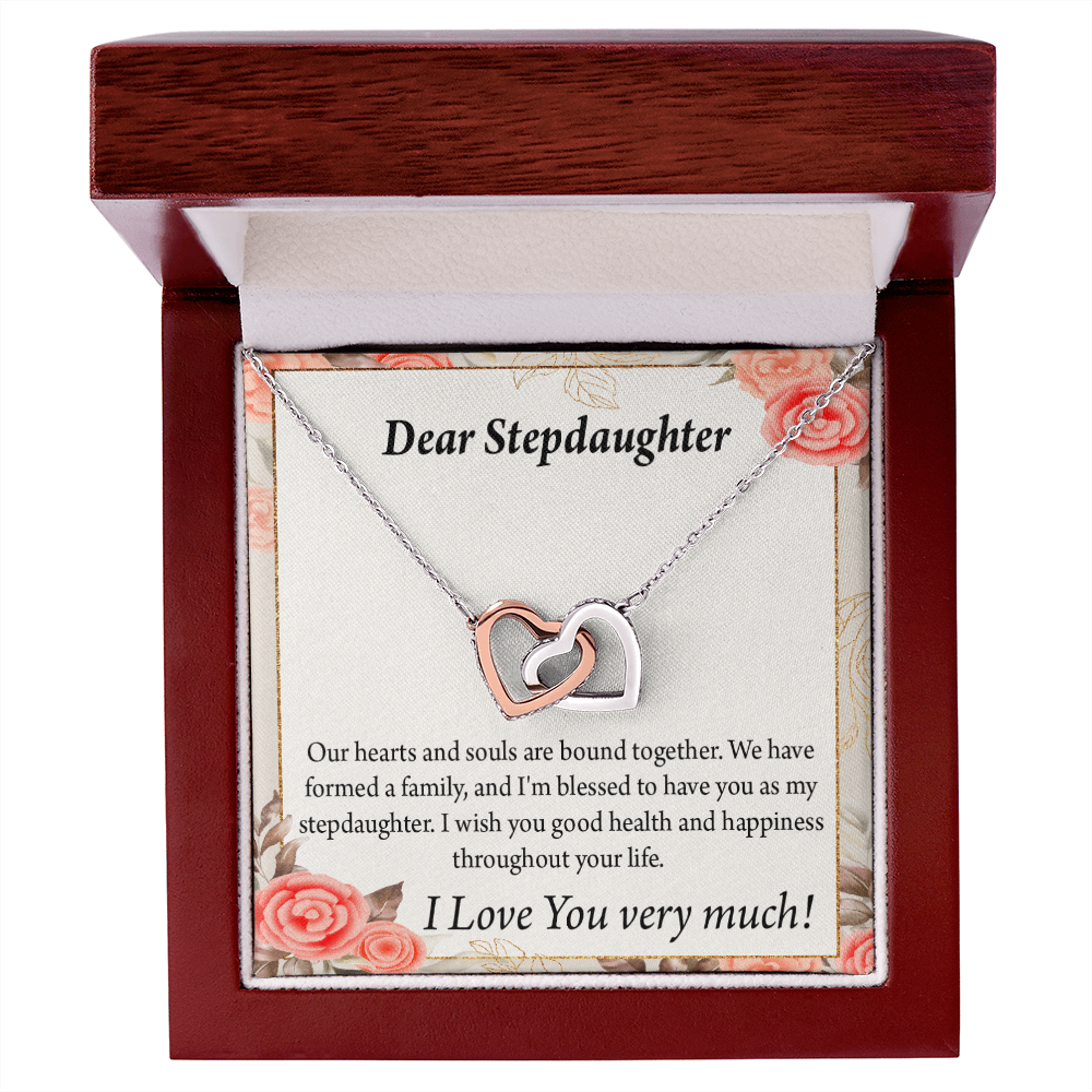 To My Stepdaughter Bound Together Inseparable Necklace-Express Your Love Gifts