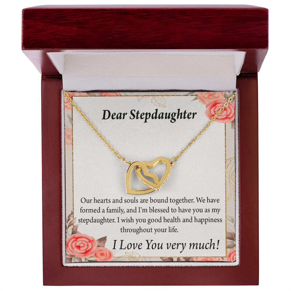 To My Stepdaughter Bound Together Inseparable Necklace-Express Your Love Gifts