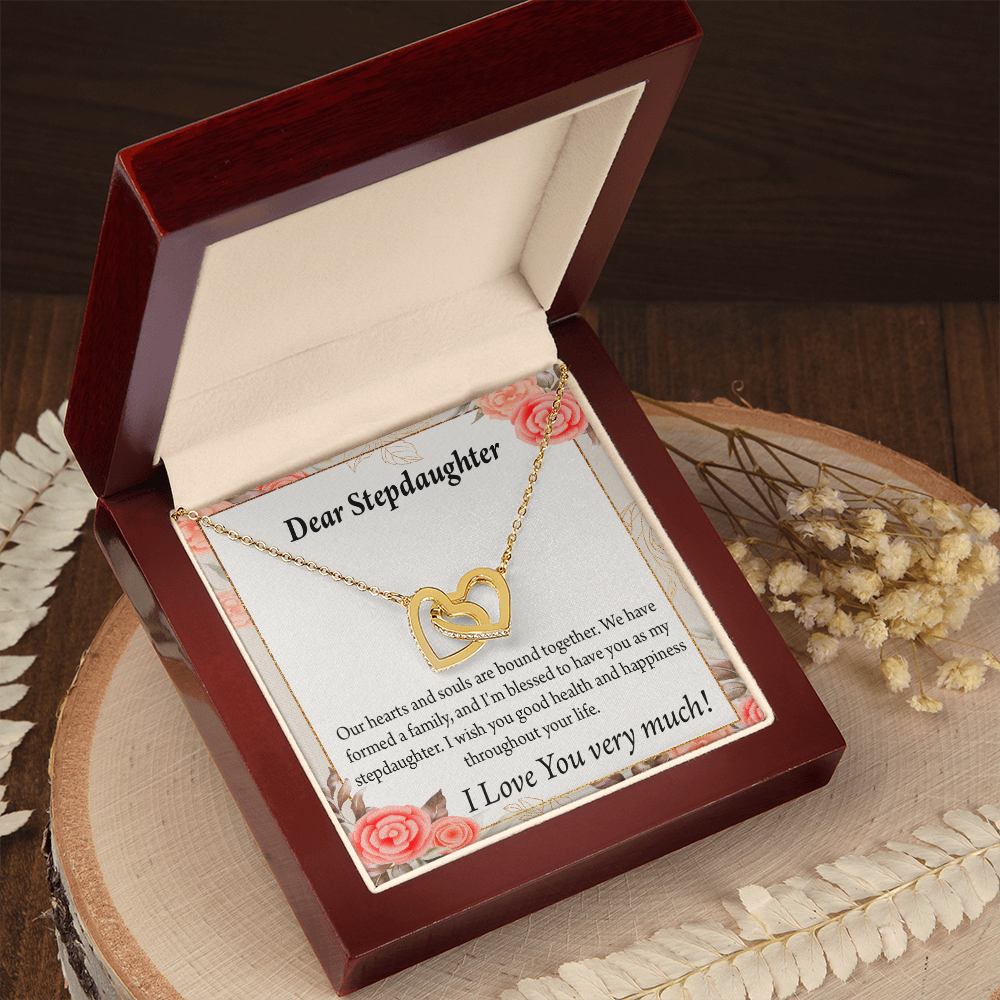 To My Stepdaughter Bound Together Inseparable Necklace-Express Your Love Gifts