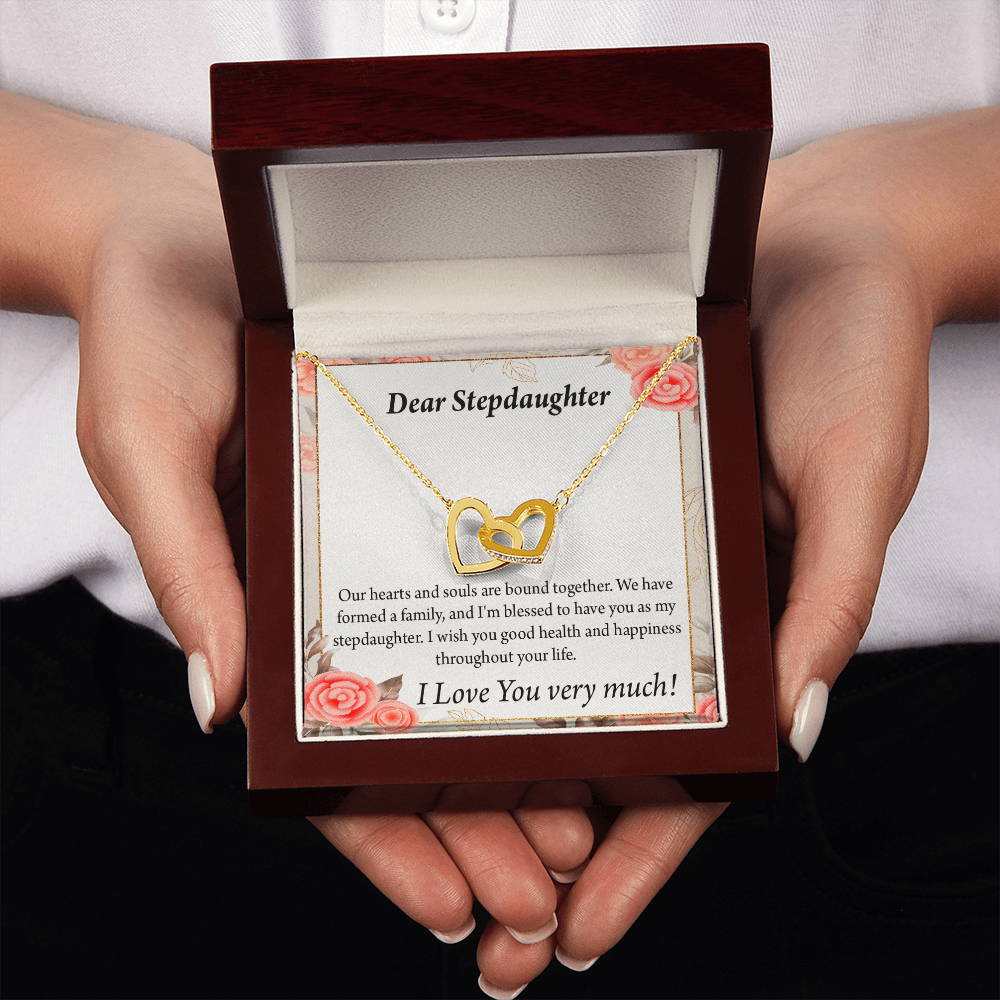 To My Stepdaughter Bound Together Inseparable Necklace-Express Your Love Gifts