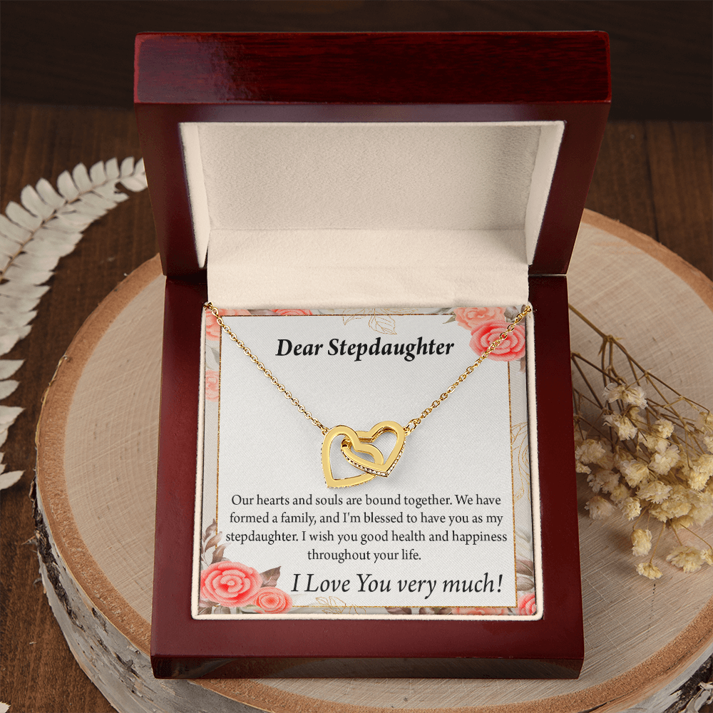 To My Stepdaughter Bound Together Inseparable Necklace-Express Your Love Gifts