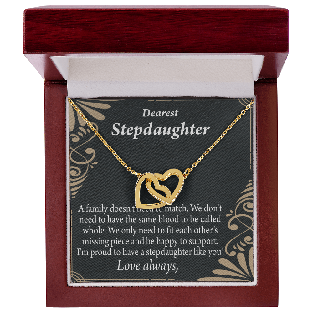 To My Stepdaughter Family Reminder Inseparable Necklace-Express Your Love Gifts