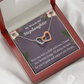 To My Stepdaughter Heart Keeper Inseparable Necklace-Express Your Love Gifts