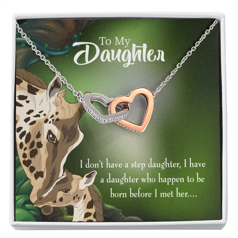 To My Stepdaughter I Have a Daughter From Mom Inseparable Necklace-Express Your Love Gifts