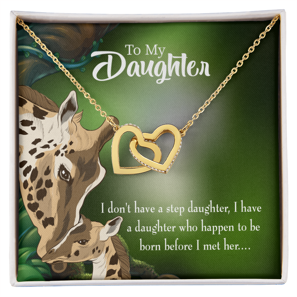 To My Stepdaughter I Have a Daughter From Mom Inseparable Necklace-Express Your Love Gifts