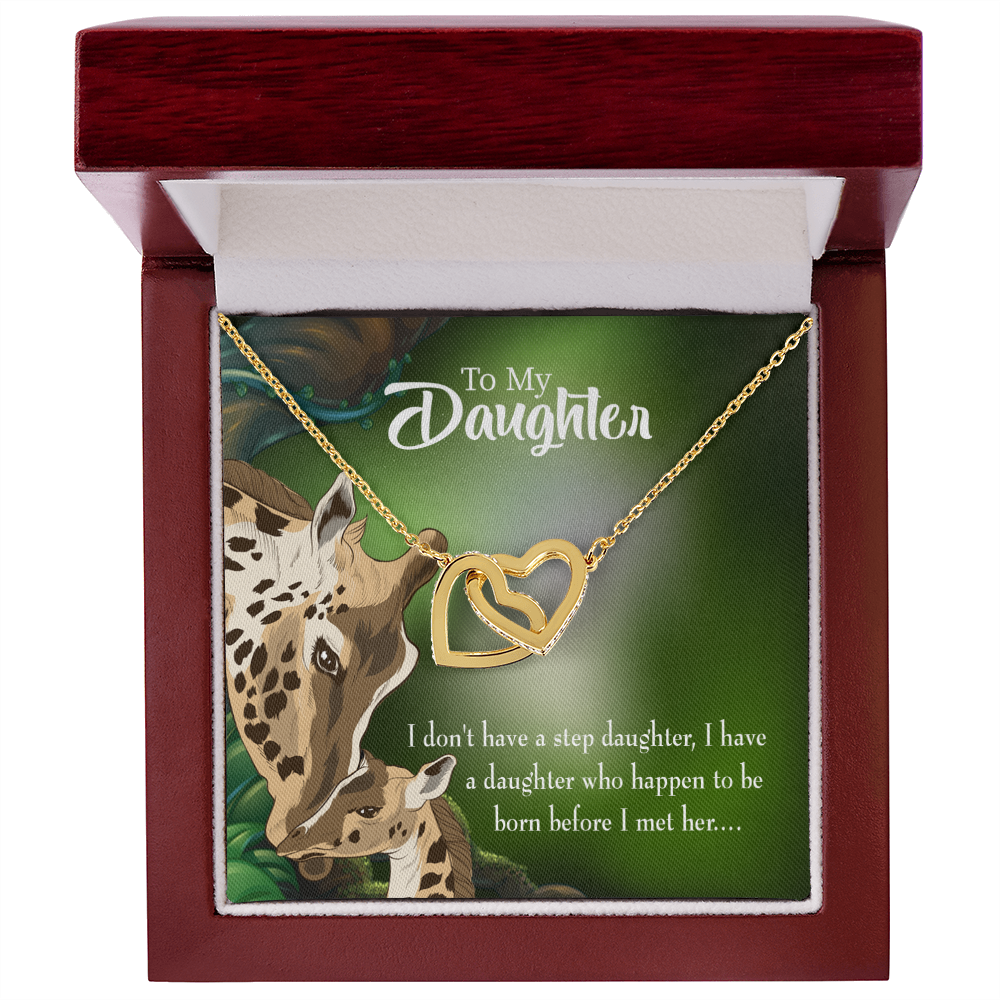 To My Stepdaughter I Have a Daughter From Mom Inseparable Necklace-Express Your Love Gifts