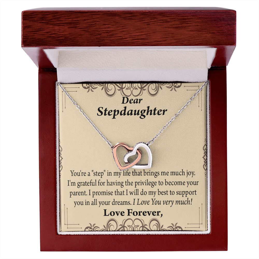 To My Stepdaughter Milestones Inseparable Necklace-Express Your Love Gifts