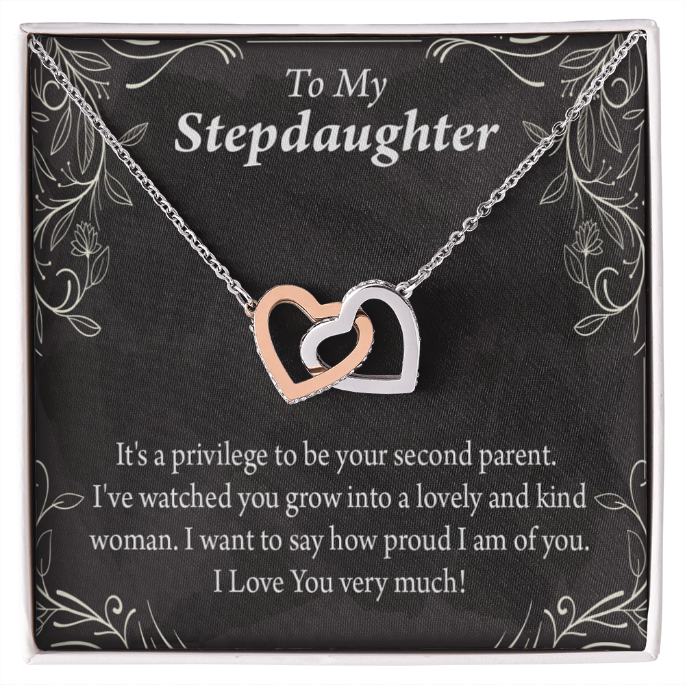 To My Stepdaughter Proud of You Inseparable Necklace-Express Your Love Gifts