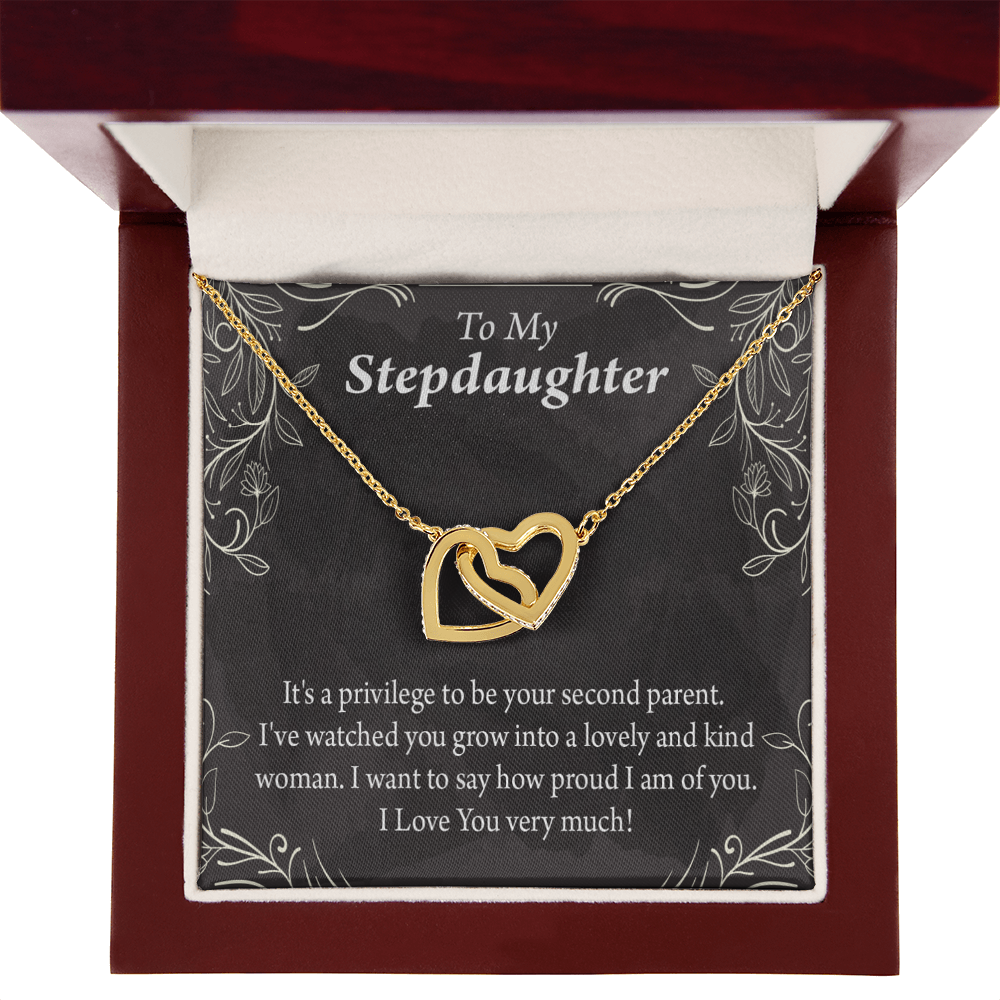 To My Stepdaughter Proud of You Inseparable Necklace-Express Your Love Gifts