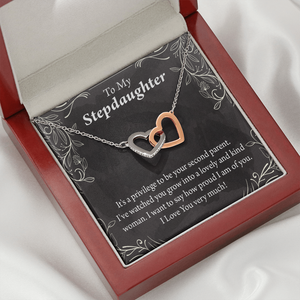 To My Stepdaughter Proud of You Inseparable Necklace-Express Your Love Gifts