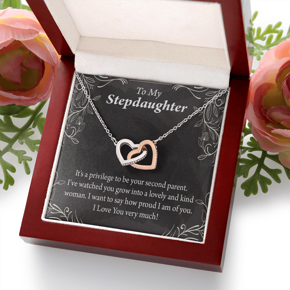 To My Stepdaughter Proud of You Inseparable Necklace-Express Your Love Gifts