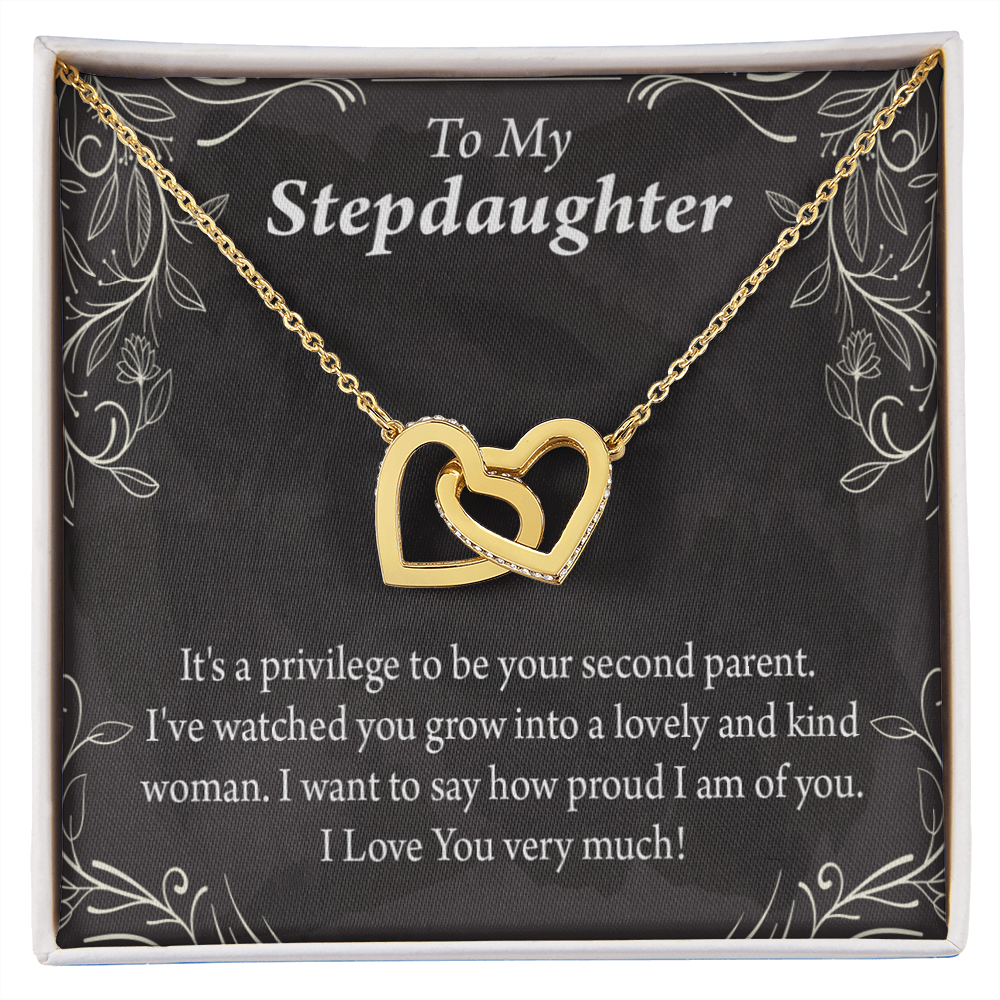 To My Stepdaughter Proud of You Inseparable Necklace-Express Your Love Gifts