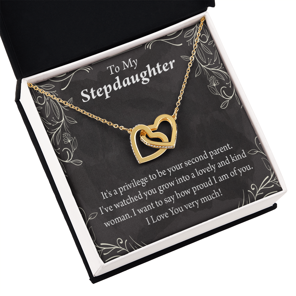 To My Stepdaughter Proud of You Inseparable Necklace-Express Your Love Gifts