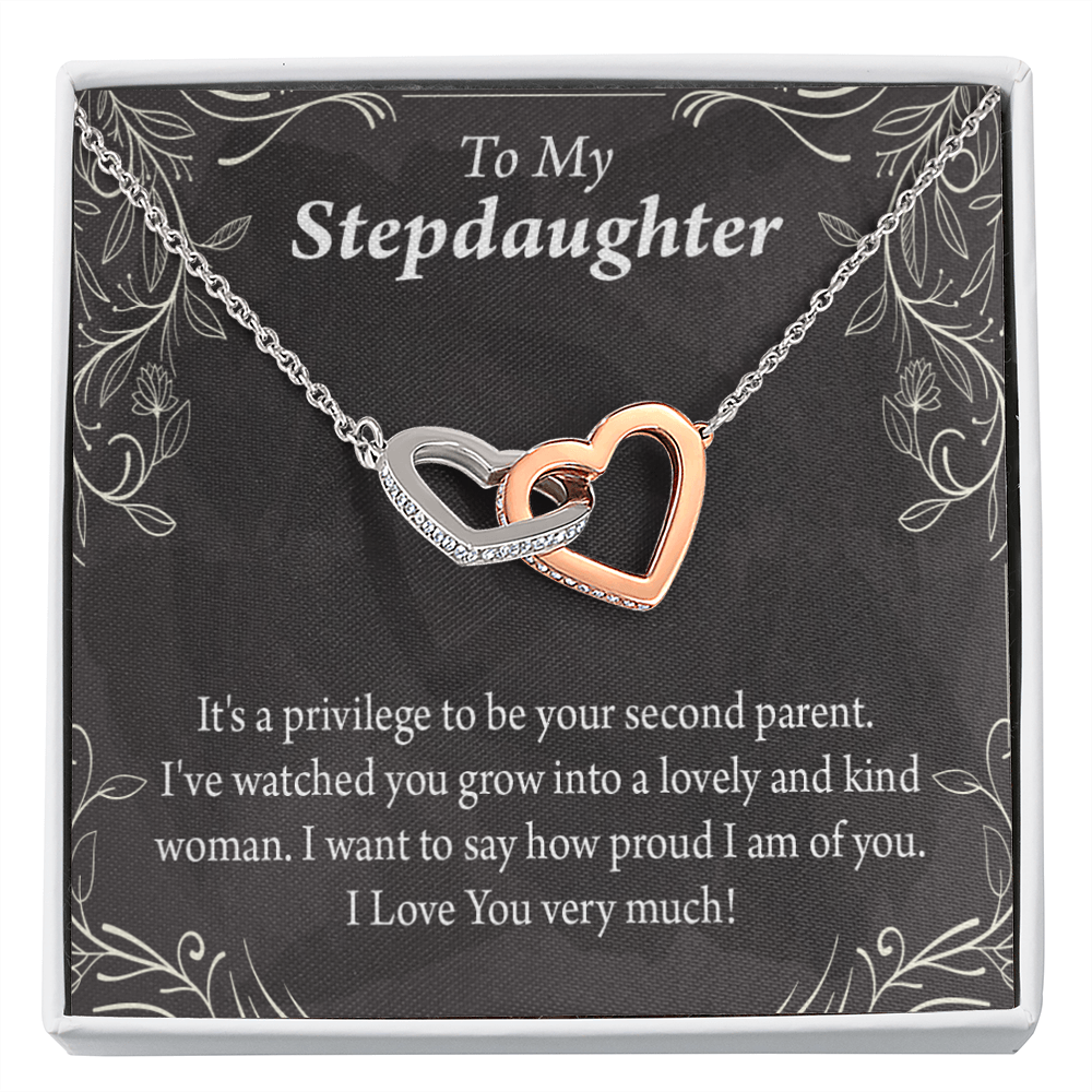 To My Stepdaughter Proud of You Inseparable Necklace-Express Your Love Gifts