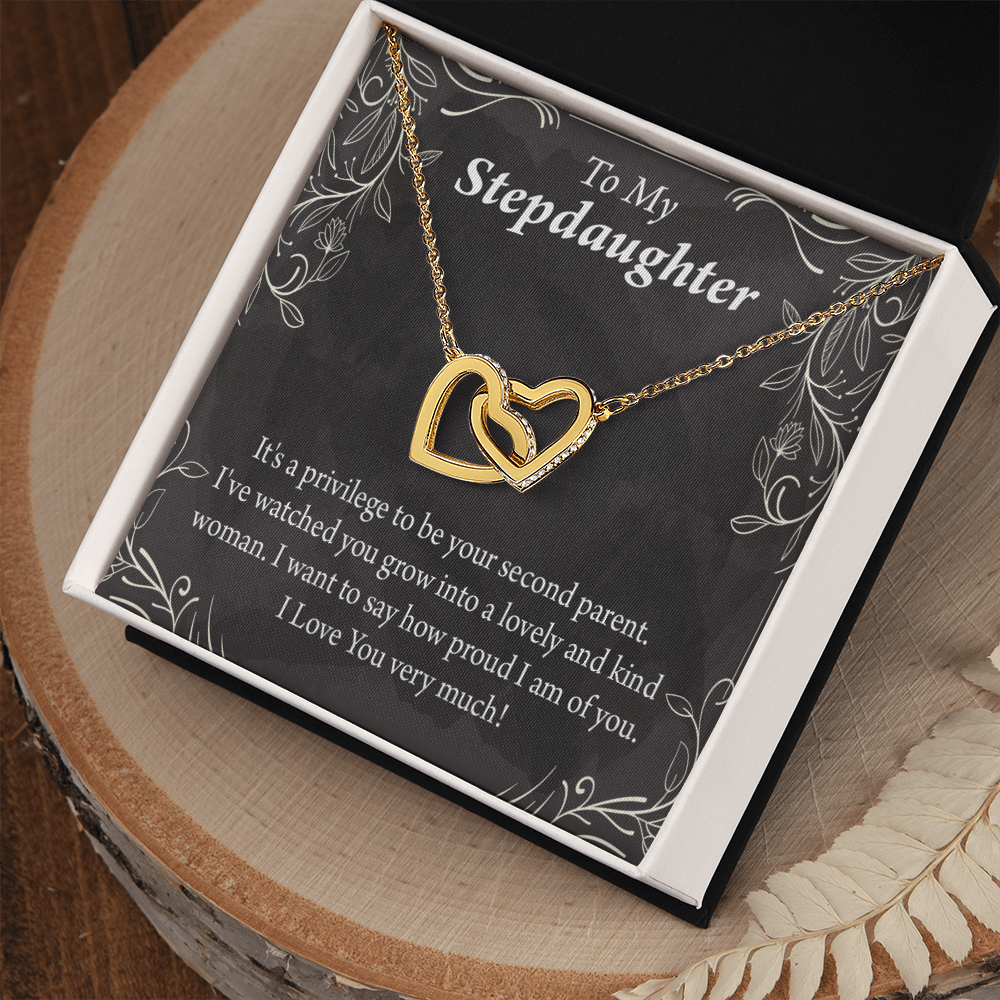 To My Stepdaughter Proud of You Inseparable Necklace-Express Your Love Gifts