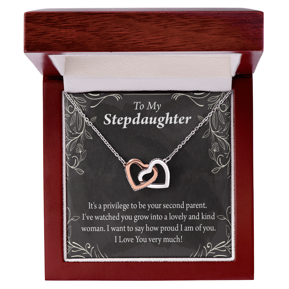 To My Stepdaughter Proud of You Inseparable Necklace-Express Your Love Gifts