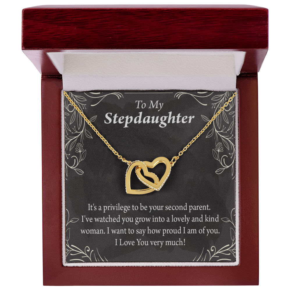 To My Stepdaughter Proud of You Inseparable Necklace-Express Your Love Gifts