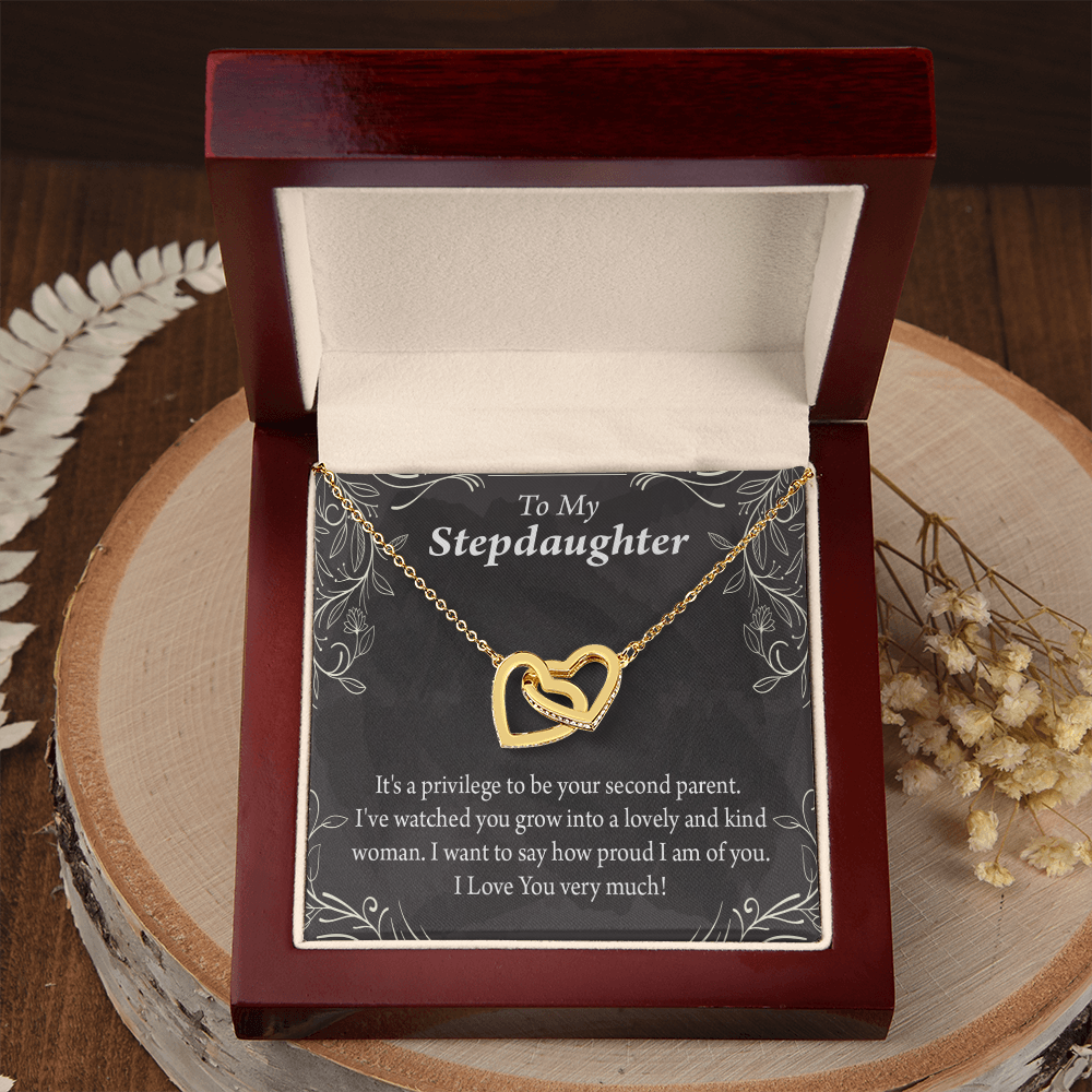 To My Stepdaughter Proud of You Inseparable Necklace-Express Your Love Gifts