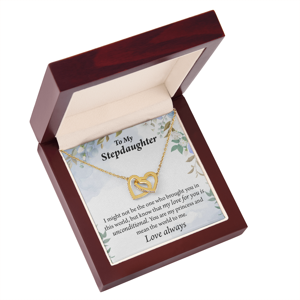 To My Stepdaughter Unconditional Love Inseparable Necklace-Express Your Love Gifts