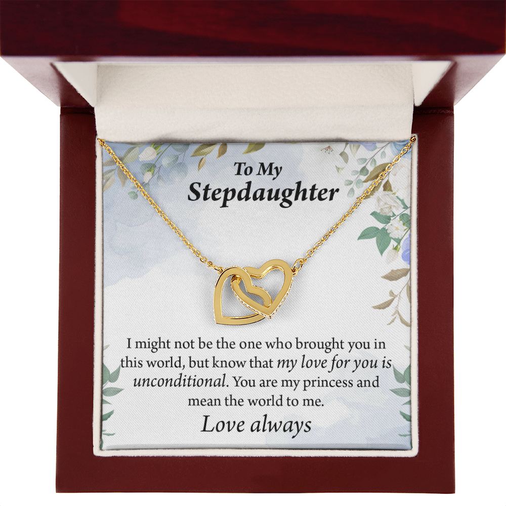 To My Stepdaughter Unconditional Love Inseparable Necklace-Express Your Love Gifts