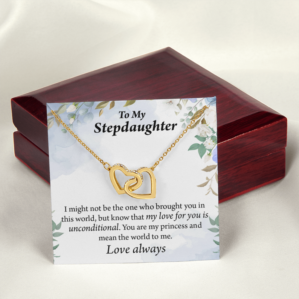 To My Stepdaughter Unconditional Love Inseparable Necklace-Express Your Love Gifts