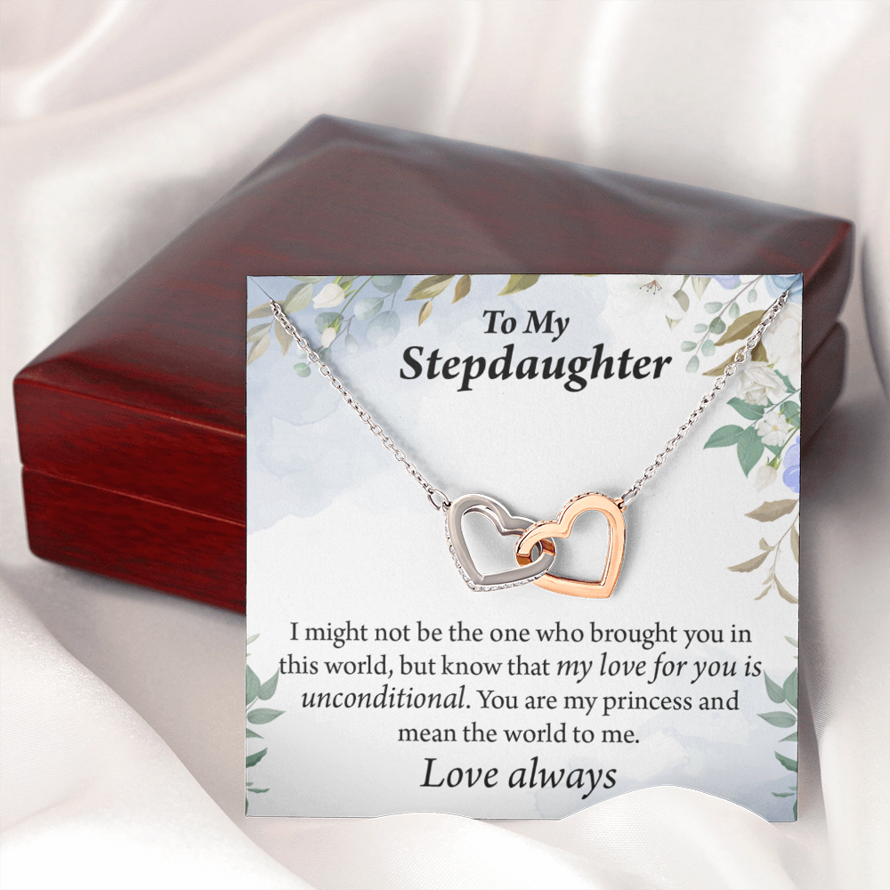 To My Stepdaughter Unconditional Love Inseparable Necklace-Express Your Love Gifts